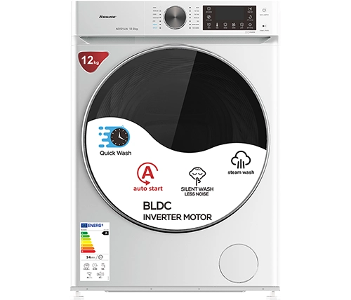 מכונת כביסה 12 קילו נורמנדה פתח קדמי 1400 סלד Normande ND-1214 בצבע לבן – משלוח חינם