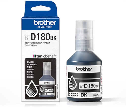 בקבוק דיו שחור Brother BTD180BK
