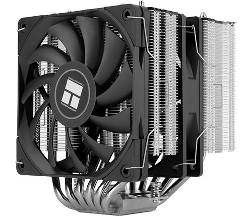 מאוורר למעבד THERMALRIGHT Royal Knight 120 SE הכולל 2 מאווררים - צבע שחור וכסוף