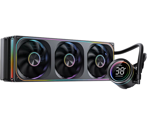 קירור נוזלי למעבד עם צג טמפרטורה Jonsbo TH-360 Black ARGB 360mm בצבע שחור