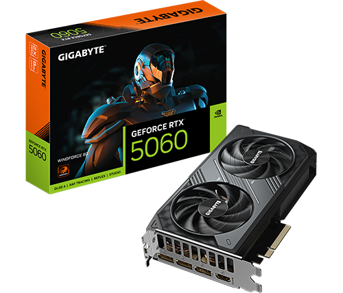 כרטיס מסך Gigabyte GeForce RTX 5060 WINDFORCE 8GB GDDR7
