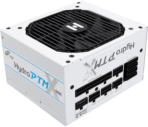 ספק כוח למחשב מודולרי 1200W בצבע לבן – FSP Hydro PTM X PRO ATX3.0(PCIe5.0) – נצילות 80 PLUS Platinum