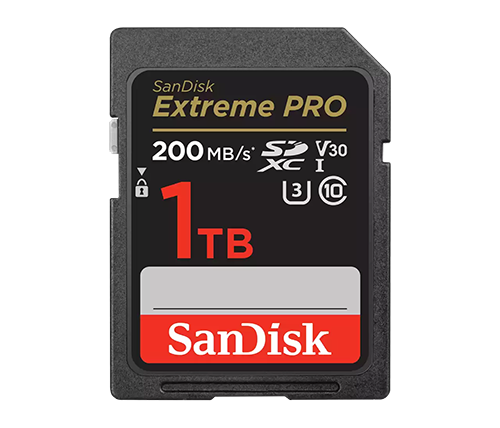 כרטיס זכרון SanDisk Extreme PRO SDXC UHS-I V30 - דגם SDSDXXD-1T00 - נפח 1TB