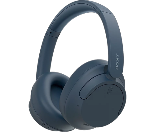 אוזניות בלוטוס אלחוטיות סוני - מבטלות רעשים עם סוללה חזקה - צבע כחול - SONY Over-Ear WH-CH720NL