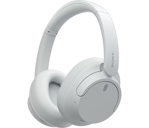 אוזניות בלוטוס אלחוטיות סוני - מבטלות רעשים עם סוללה חזקה - צבע לבן - SONY Over-Ear WH-CH720NW