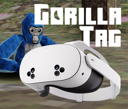מציאון - משקפי מציאות מדומה מטא קווסט 3 - ערכה עם משחק גורילה תג - Meta Quest 3S 128GB Gorilla Tag Game Set - מוחדש