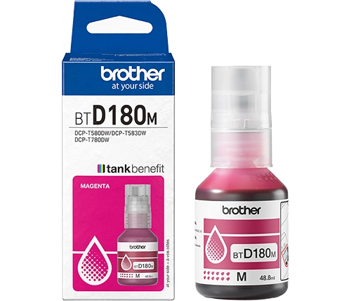 בקבוק דיו אדום BTD180M למדפסת Brother DCP-T580DW / DCP-T780DW