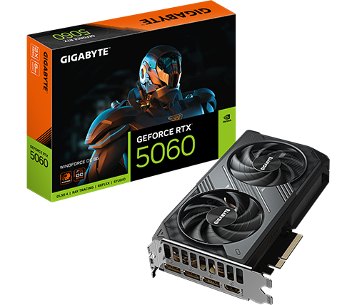 כרטיס מסך Gigabyte GeForce RTX 5060 WINDFORCE OC 8GB GDDR7