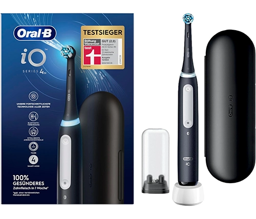 מברשת שיניים חשמלית אורל בי Oral-B iO Series 4 בצבע שחור