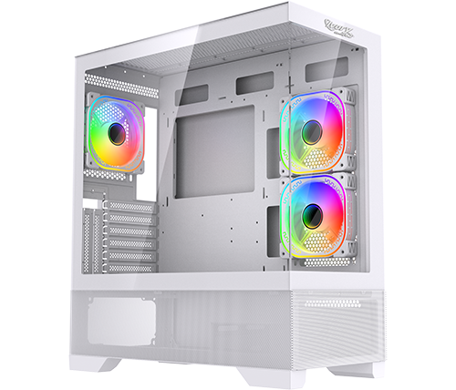 מחשב גיימינג לבן נייח IVORY הכולל מעבד AMD Ryzen 5 7500F זכרון 32GB כונן 1TB כ.מסך Radeon RX 9070 16GB רשת WiFi 5