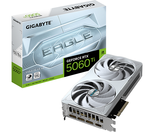 כרטיס מסך Gigabyte GeForce RTX 5060 Ti EAGLE OC ICE 8GB GDDR7