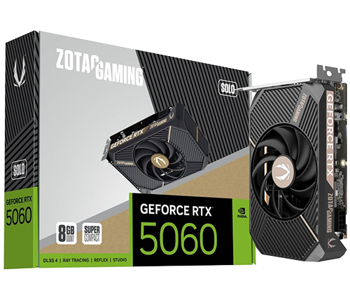 כרטיס מסך ZOTAC GAMING GeForce RTX 5060 SOLO 8GB GDDR7