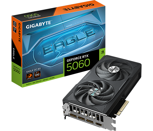 כרטיס מסך Gigabyte GeForce RTX 5060 EAGLE OC 8GB GDDR7