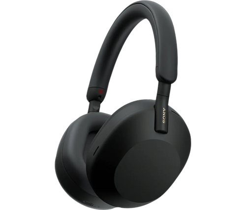 אוזניות סוני בלוטוס אלחוטיות - מבטלות רעשים כולל חיבור 3.5 mm - צבע שחור - Sony WH1000XM5B