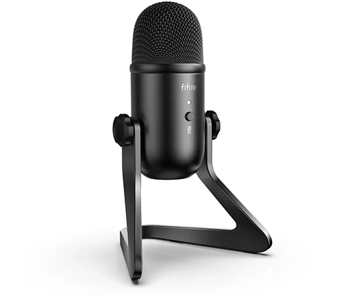מיקרופון למחשב קונדנסר שולחני עם חיבור USB לפודקאסטים Fifine K678 
