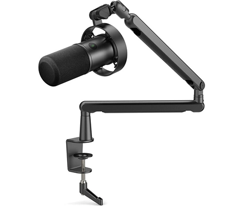 מיקרופון למחשב שולחני עם מעמד מתכוונן וחיבור USB לפודקאסטים Fifine K688