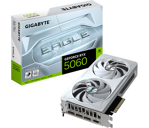 כרטיס מסך Gigabyte GeForce RTX 5060 EAGLE OC ICE 8GB GDDR7