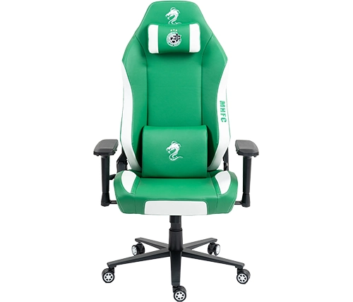 כיסא גיימינג דרגון מכבי חיפה ירוק ולבן דמוי עור Dragon ALPINE – משלוח חינם