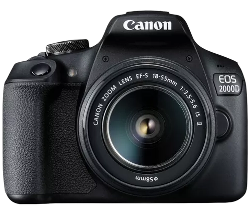 מצלמה דיגיטלית קנון - כוללת עדשה - CANON EOS 2000D DSLR EOS2000D - EF-S 18-55MM 1:3.5-5.6 IS II