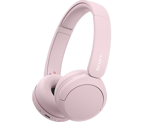 אוזניות סוני בלוטוס אלחוטיות - לסמארטפון עם מיקרופון - צבע ורוד - Sony WHCH520P