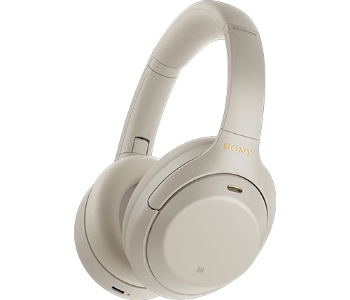 אוזניות סוני בלוטוס אלחוטיות - פרימיום מבטלות רעשים - צבע כסוף - Sony WH-1000XM4 Over-Ear