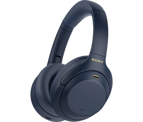 אוזניות סוני בלוטוס אלחוטיות - פרימיום מבטלות רעשים - צבע כחול - Sony WH-1000XM4 Over-Ear	