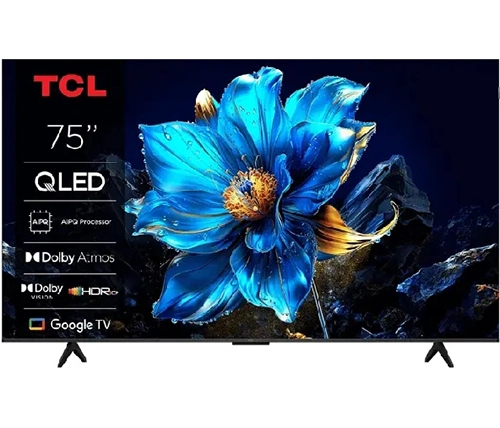 טלוויזיה 75 אינץ חכמה TCL P7K QLED 4K Smart TV עם מערכת הפעלה Google TV – משלוח חינם