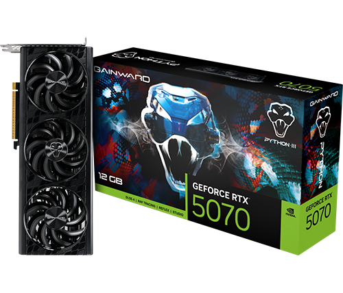 כרטיס מסך Gainward GeForce RTX 5070 Python III 12GB GDDR7
