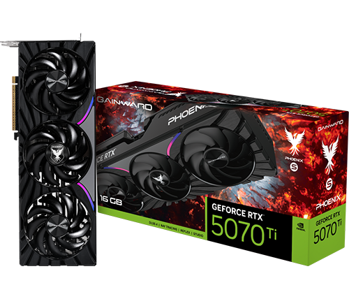 כרטיס מסך Gainward GeForce RTX 5070 Ti Phoenix-S 16GB GDDR7