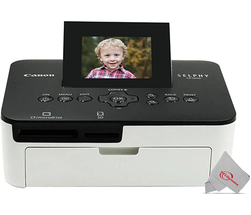 מדפסת תמונות ניידת צבעונית קנון - צבע לבן ושחור - Canon SELPHY CP1000