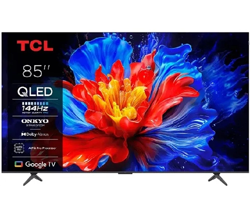 טלוויזיה 85 אינץ חכמה TCL P8K QLED TV 4K עם מערכת הפעלה Google TV – משלוח חינם