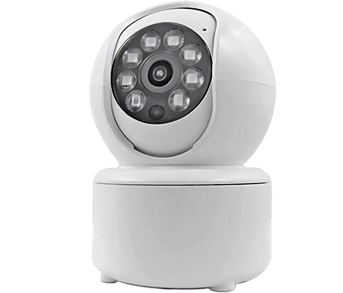 מציאון - מצלמת אבטחה ביתית אפולוקס - עוקבת, ראית לילה צבעונית APOLLOX R7 Wi-Fi 360° 2K  IP בצבע לבן - מוחדש