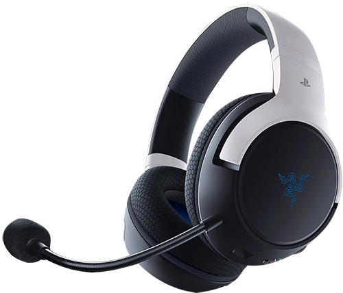 אוזניות גיימינג רייזר בלוטוס אלחוטיות - לפלייסטיישן PS5 עוצמתיות ונוחות - צבע לבן - Razer Kaira HyperSpeed 