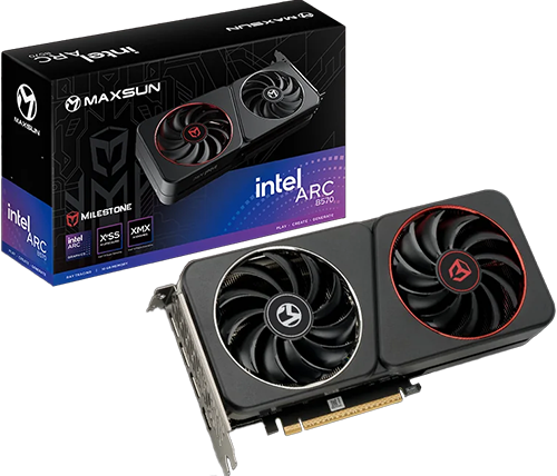 כרטיס מסך MAXSUN Intel ARC B570 Milestone 10GB GDDR6
