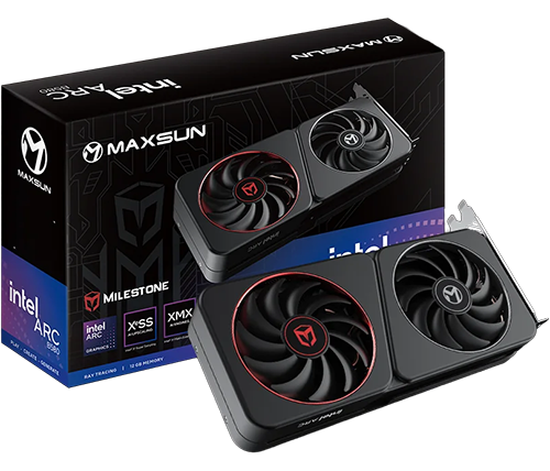 כרטיס מסך MAXSUN Intel ARC B580 Milestone 12GB GDDR6