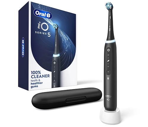 מברשת שיניים חשמלית אורל בי Oral-B iO Series 5 בצבע שחור