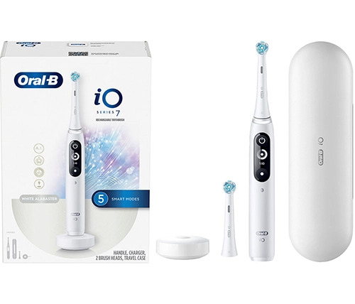 מברשת שיניים חשמלית אורל בי Oral-B iO Series 7S בצבע לבן