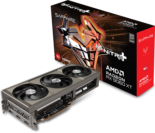 כרטיס מסך SAPPHIRE NITRO+ AMD Radeon RX 9060 XT OC 16GB GDDR6