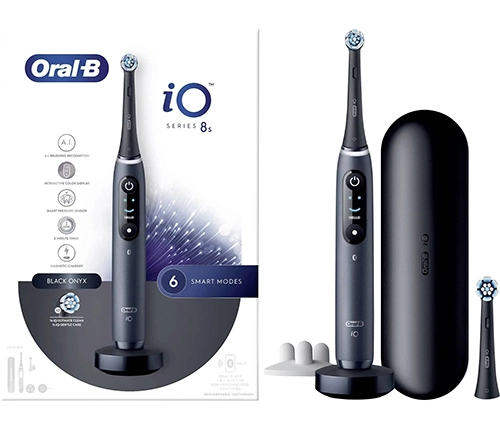 מברשת שיניים חשמלית אורל בי Oral-B iO Series 8S בצבע שחור