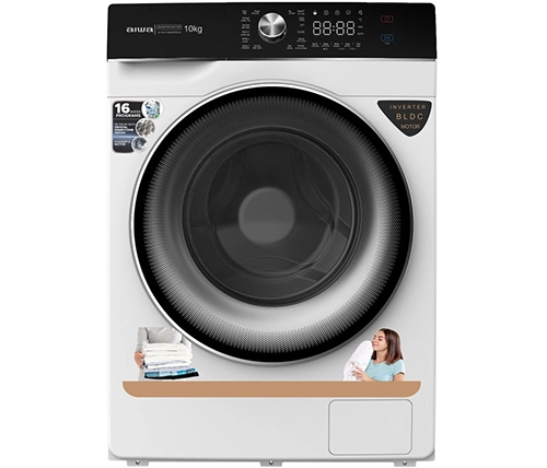 מכונת כביסה 10 קילו פתח קדמי 1400 סלד בצבע לבן Aiwa - משלוח חינם
