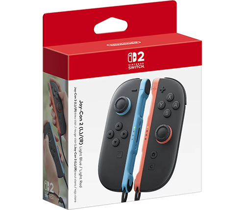 זוג שלטים אלחוטיים ג'וי קון 2 - תואמים לנינטנדו סוויץ 2 - כחול אדום - Nintendo Switch 2 Joy-Con Controller Pair