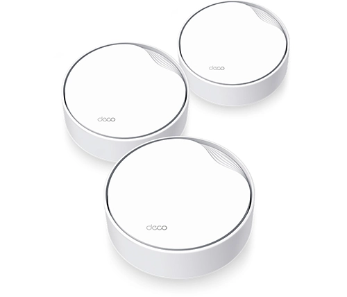 ראוטר מגדיל טווח Tp-Link עם PoE שלוש יחידות Deco X50-PoE AX3000 Whole Home Mesh WiFi 6 System