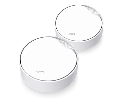 ראוטר מגדיל טווח Tp-Link עם PoE שתי יחידות Deco X50-PoE AX3000 Whole Home Mesh WiFi 6 System