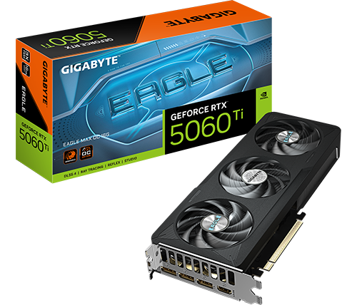 כרטיס מסך Gigabyte GeForce RTX 5060 Ti EAGLE MAX OC 16GB GDDR7