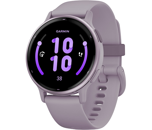 שעון ספורט חכם גרמין GARMIN vívoactive 5 – גודל 42 מ''מ – גוף אלומיניום – רצועת סיליקון – צבע סגול