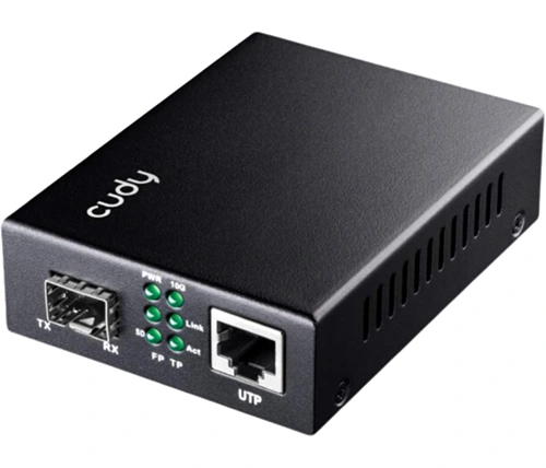 מציאון - ממיר מדיה ומתאם אופטי לסיבים Cudy 10G Ethenet Media Converter MC10G 10Gbps - מוחדש	