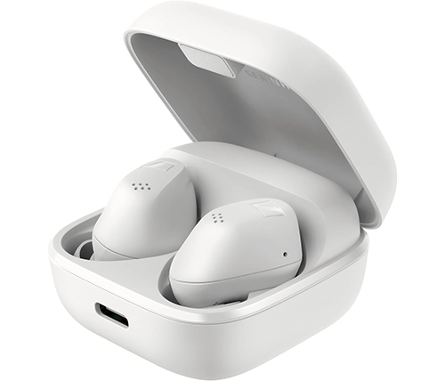 אוזניות סנהייזר ACCENTUM True Wireless – סאונד פרימיום, נוחות מקסימלית וביטול רעשים היברידי - צבע לבן
