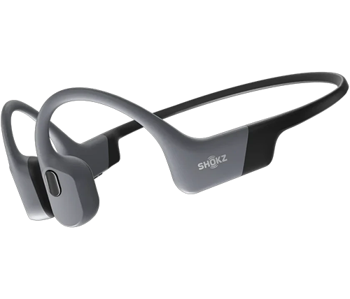 אוזניות שחיה בלוטוס אלחוטיות Shokz OpenSwim Pro – עמידות בתקן IP68 למים וזיעה - נגן Mp3 32GB - צבע אפור