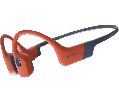 אוזניות שחיה בלוטוס אלחוטיות Shokz OpenSwim Pro – עמידות בתקן IP68 למים וזיעה - נגן Mp3 32GB - צבע אדום