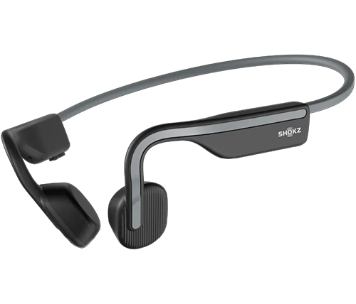 אוזניות ספורט בלוטוס אלחוטיות SHOKZ OPENMOVE – עמידות בתקן IP55 למים וזיעה - קלות משקל - צבע אפור
